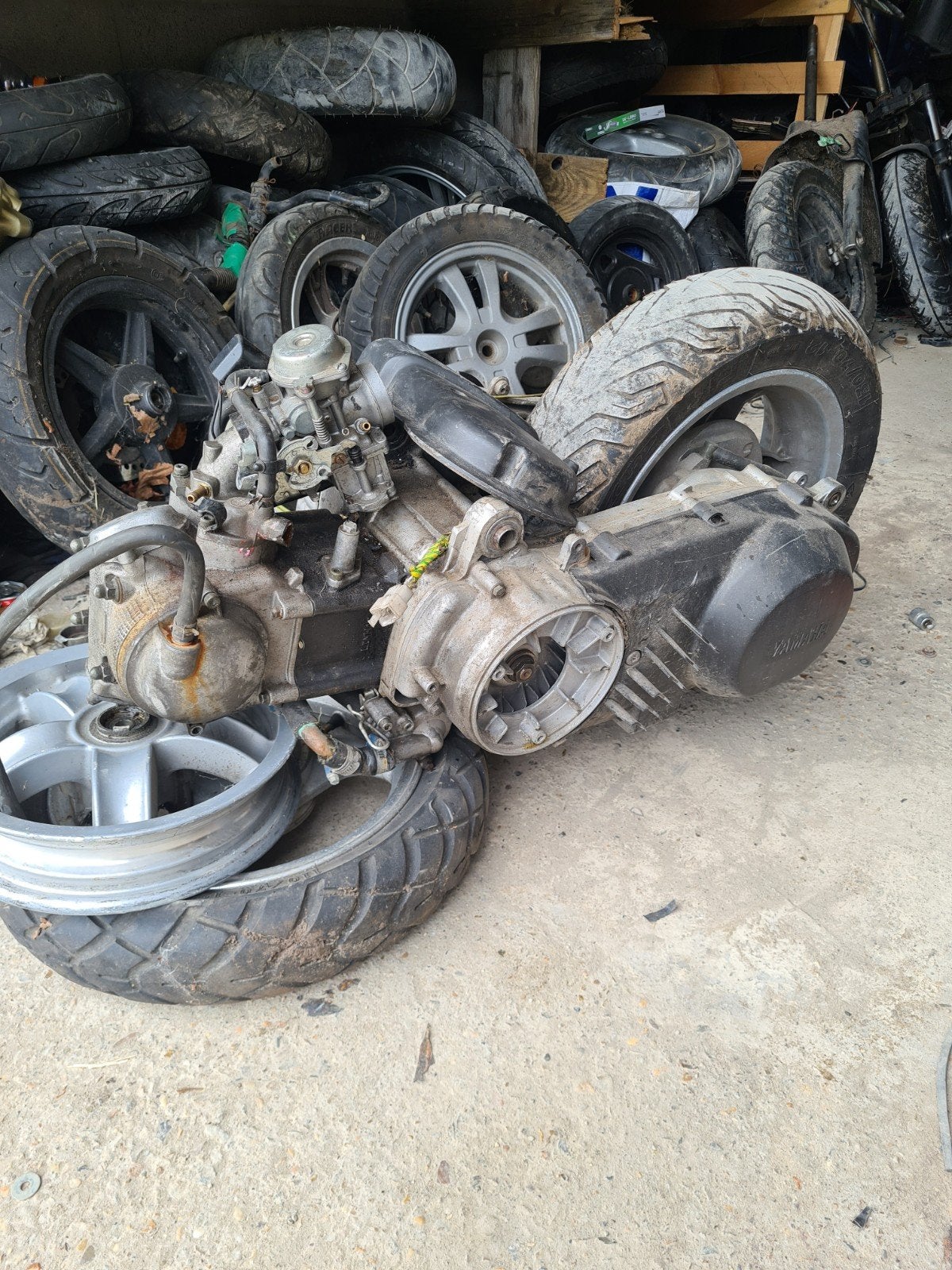 Yamaha Majesty 250cc motorblok in draaiende staat, Fietsen en Brommers, Ophalen of Verzenden