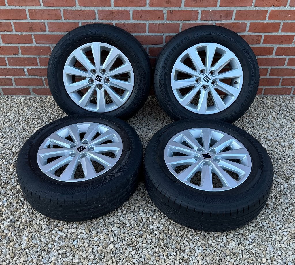 Velgen met banden 5x100 ibiza - polo, Enlèvement, Utilisé, 15 pouces, Pneus et Jantes