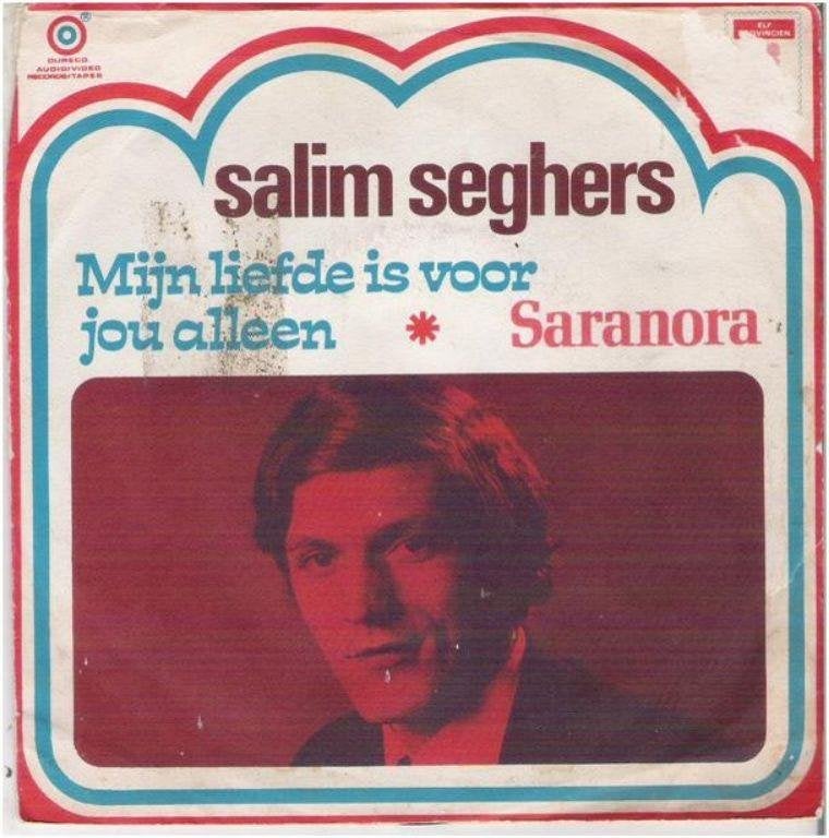 Salim Seghers: "Mijn liefde is voor jou alleen"/Salim S.-SET, Pochette photo, Enlèvement ou Envoi