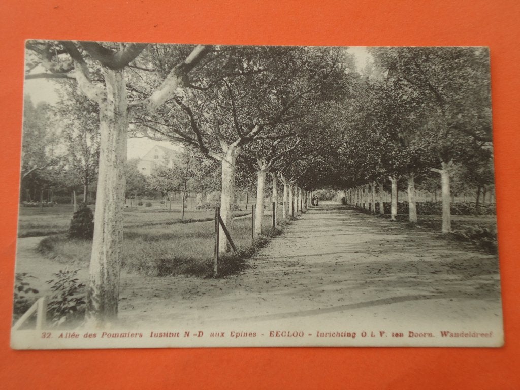 Eecloo Allée des pommiers N-D aux Epinns Inrichting O.L. V., Ophalen of Verzenden, Voor 1920, Gelopen, Oost-Vlaanderen