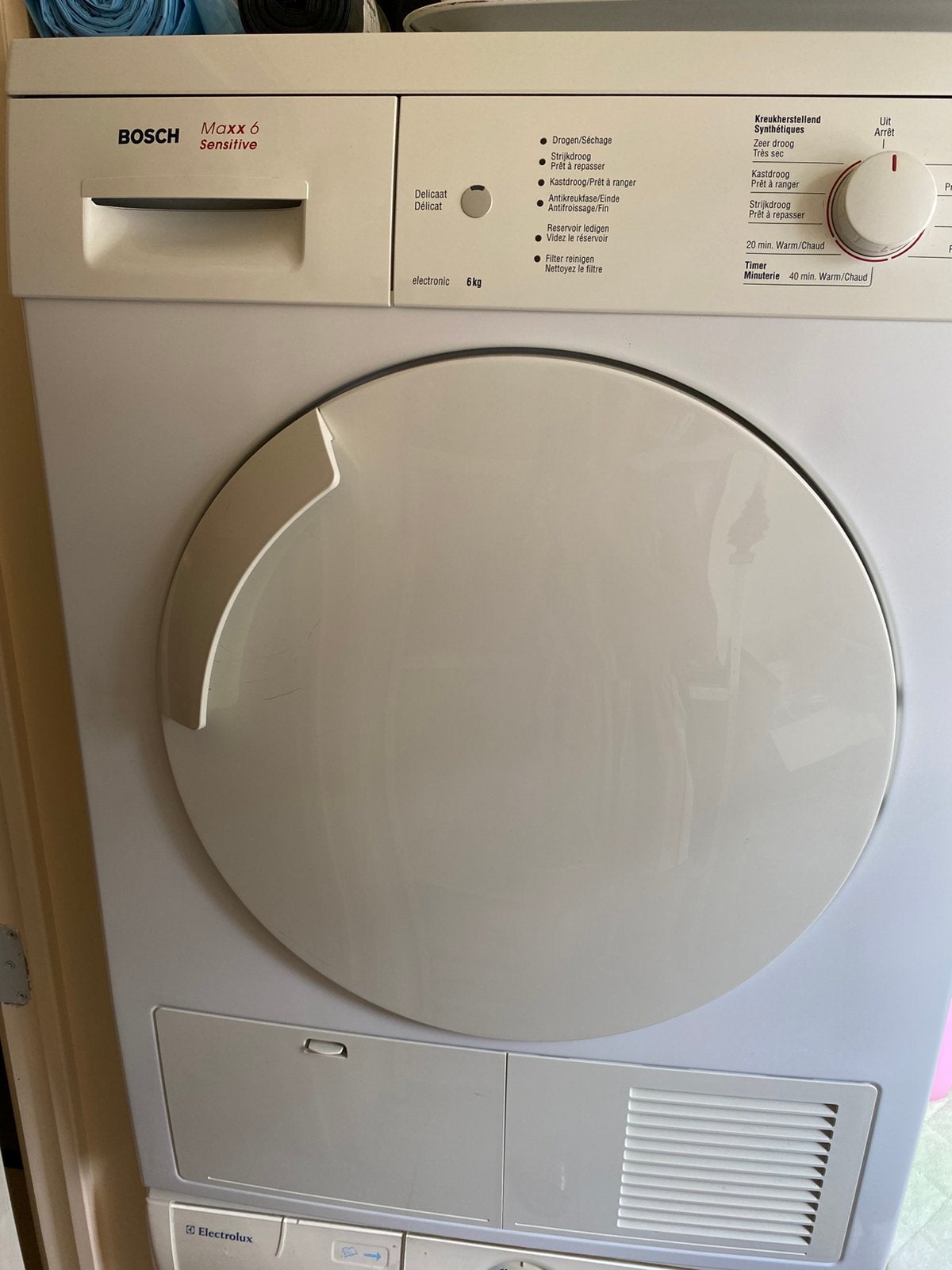 Condensatiedroogkast Bosch Maxx Sensitive, 6 à 8 kg, 85 à 90 cm, Comme neuf, Chargeur frontal