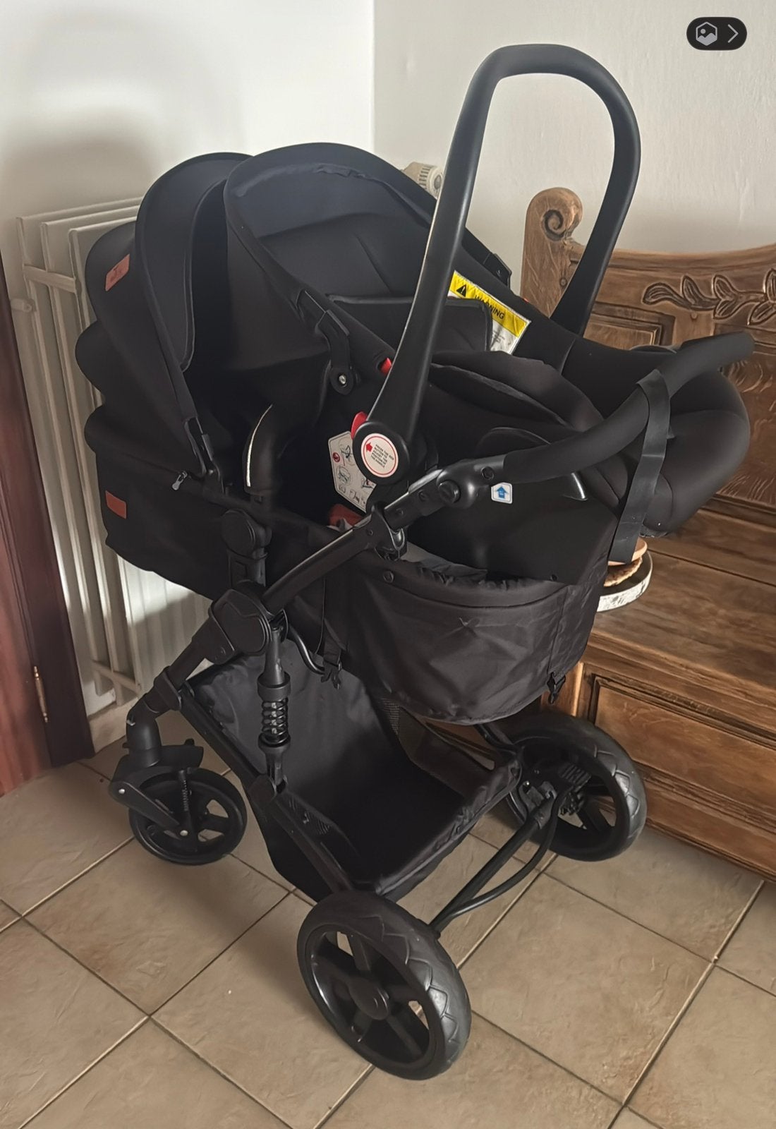 3-in1 kinderwagen, Enlèvement, Comme neuf, Poussette