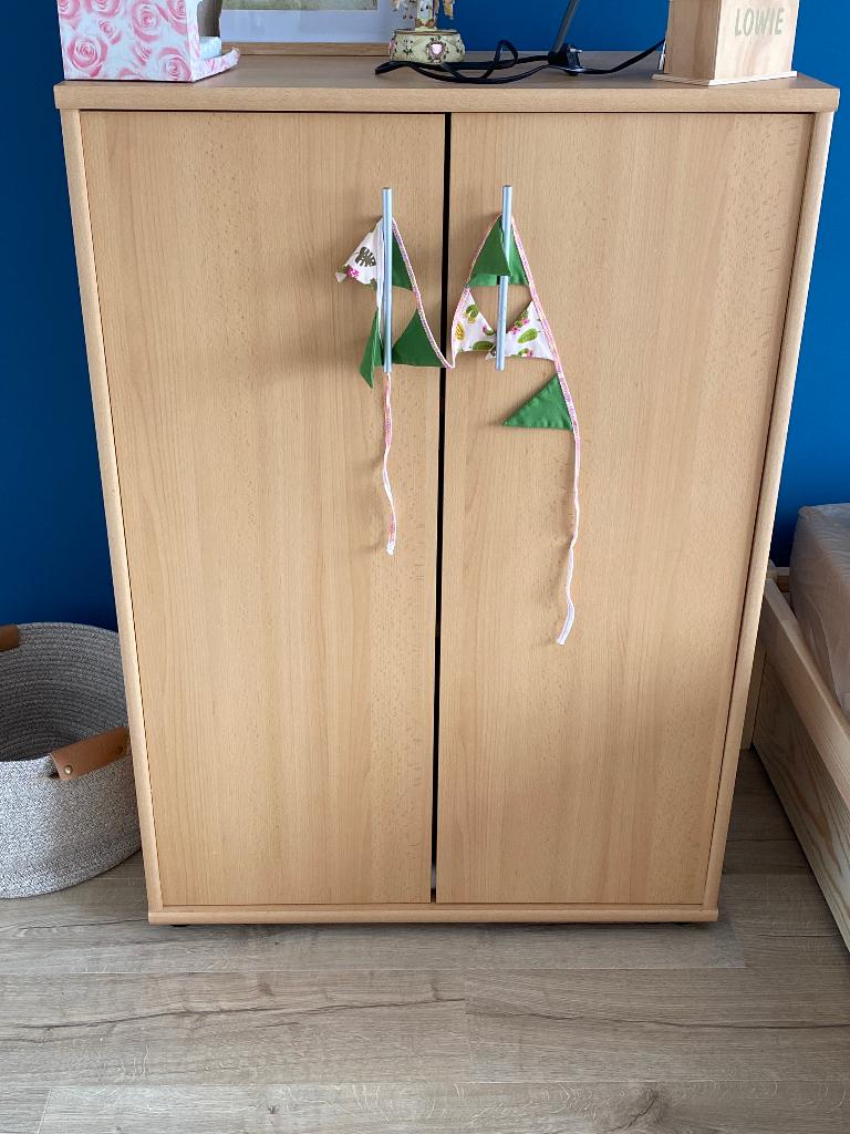 Kast met twee schappen en twee deuren, Huis en Inrichting, Kasten | Dressoirs, Ophalen, 50 tot 100 cm, 50 tot 75 cm, Gebruikt