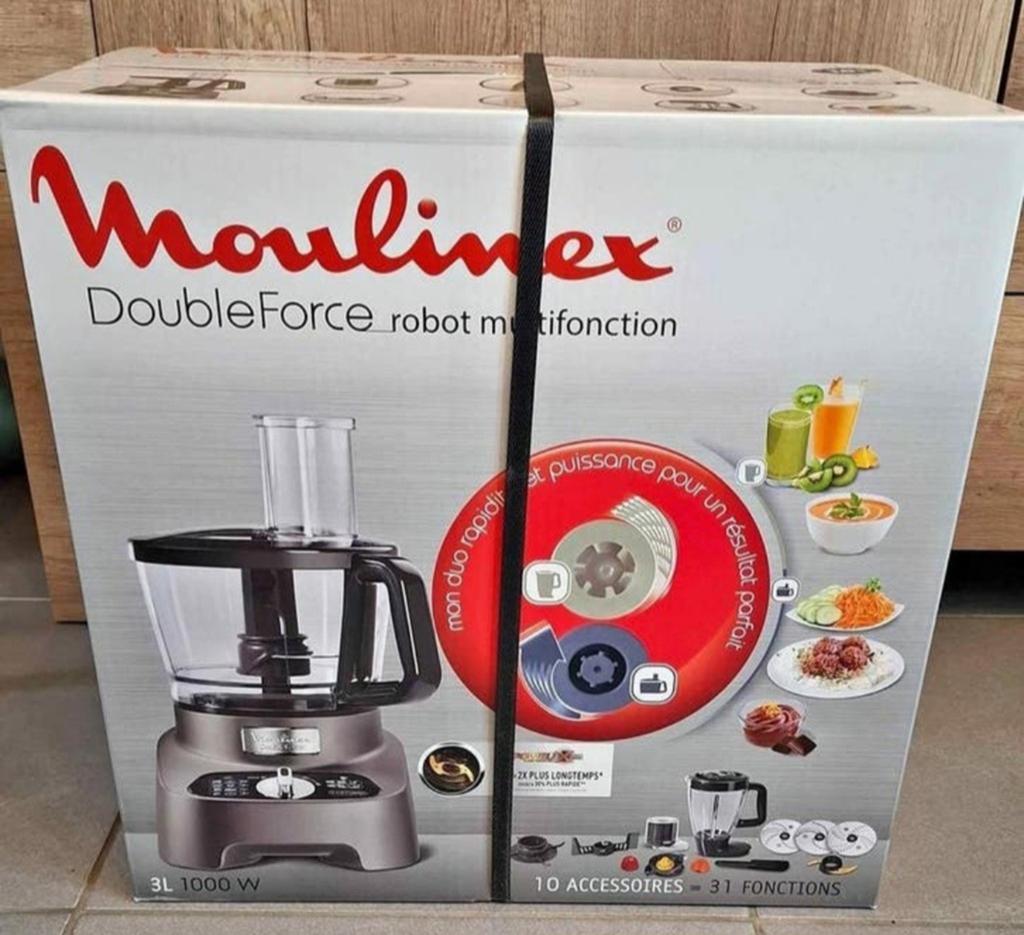 Moulinex Double Force Robot - Nieuw - Pack, Elektronische apparatuur, Keukenmixers, Nieuw