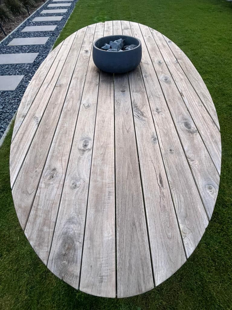 Tuinset hardhout, Tuin en Terras, Ophalen, Gebruikt
