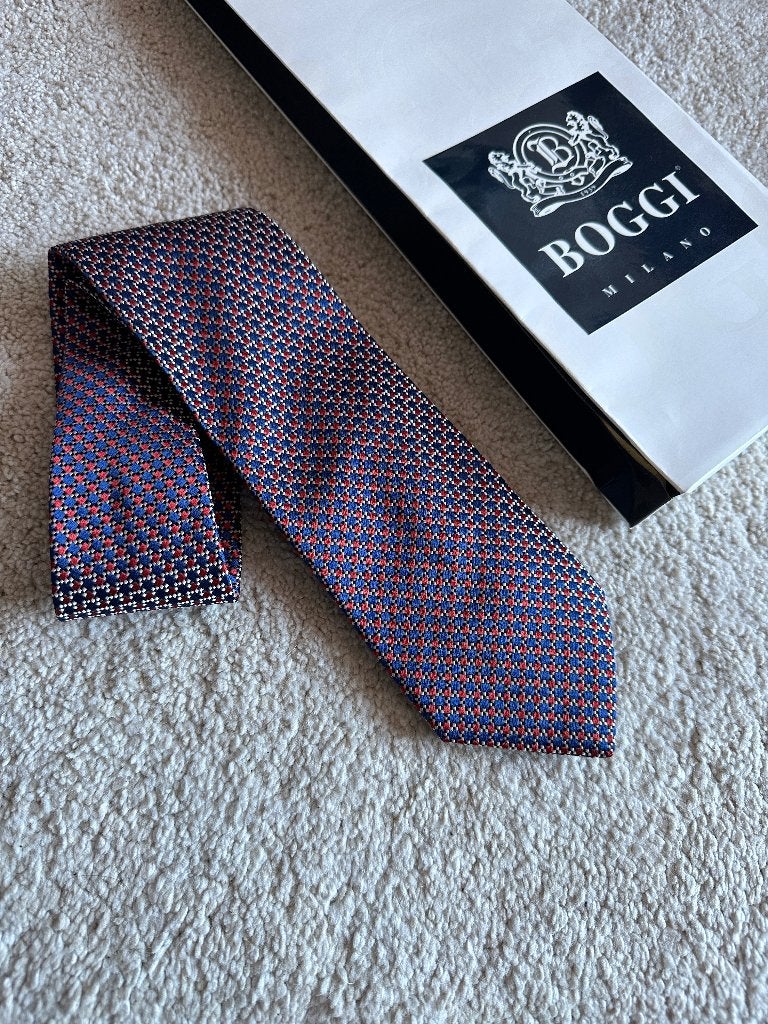 BOGGI, Cravate en pure soie, Vêtements | Hommes, Cravates, Enlèvement, Neuf, Boggi Milano, À motif