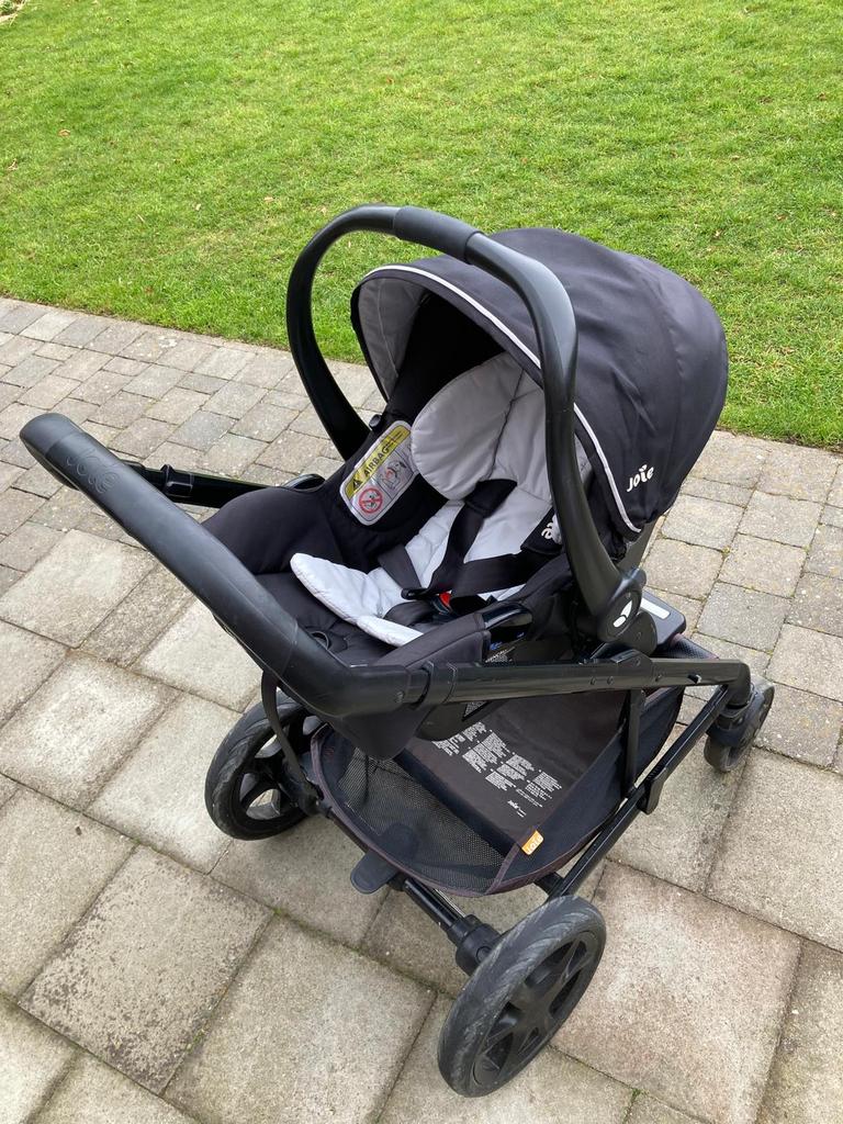Joie kinderwagen set 3-in-1 met reiswieg, maxi cosi en buggy, Ophalen, Zo goed als nieuw, Kinderwagen, Met reiswieg