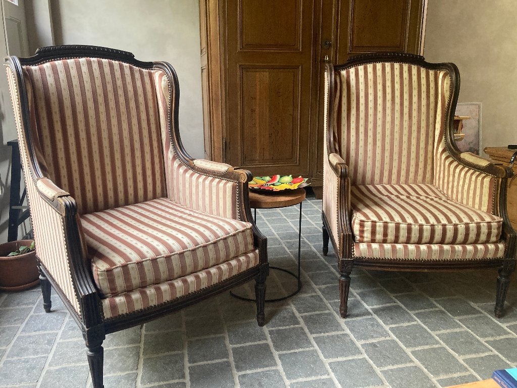 2 mooie fauteuils, Moins de 75 cm, Vintage, Comme neuf, Enlèvement