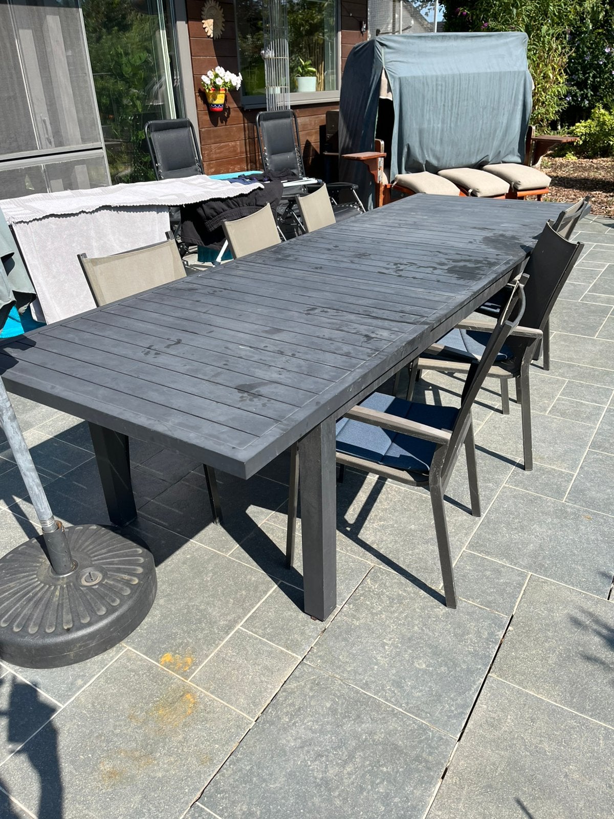 Tuintafel aluminium, Ophalen, Gebruikt, Rechthoekig, Aluminium