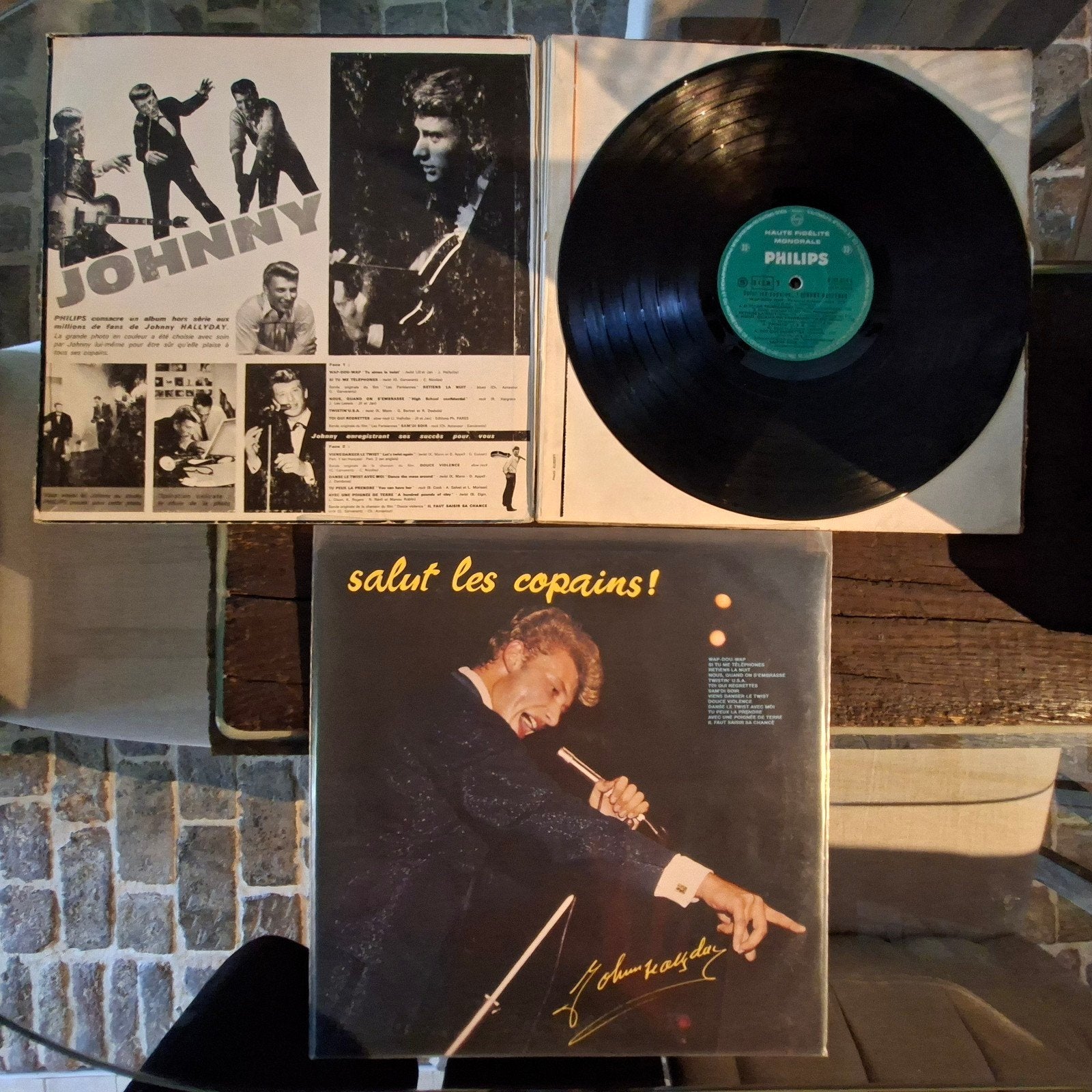Johnny Salut les copains édition originale défraîchie, Enlèvement ou Envoi, LP