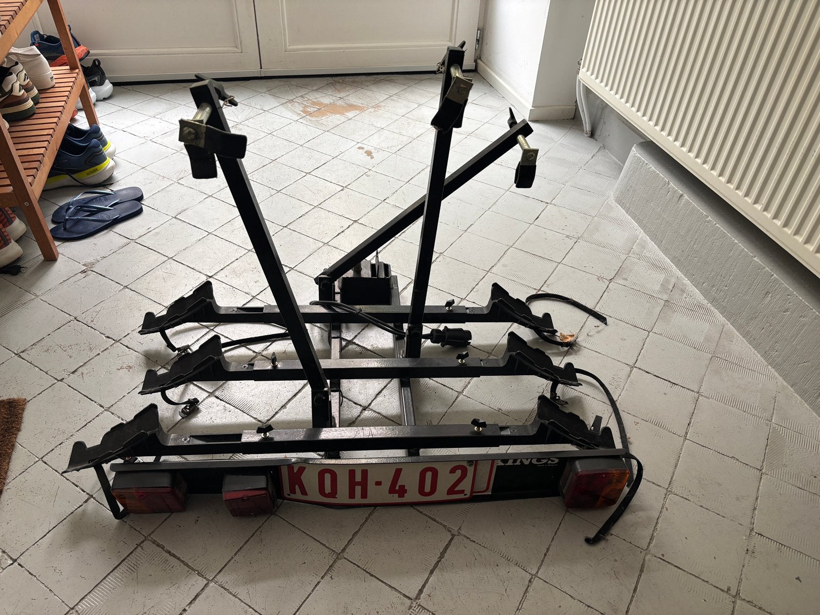 Fietsenrek voor 3 fietsen, Ophalen, Zo goed als nieuw