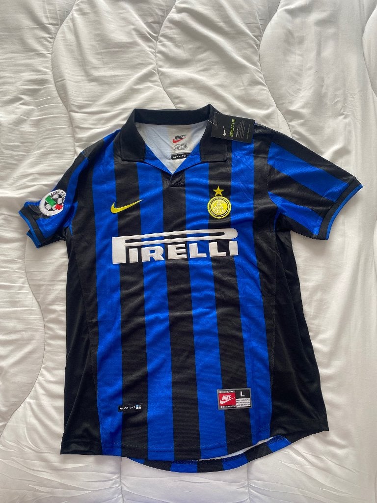 Maillot Inter vintage - Ronaldo, Taille L, Enlèvement ou Envoi, Neuf, Maillot