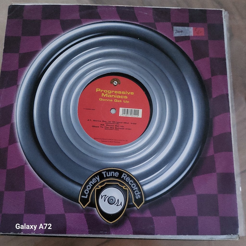 progressive maniacs gonna get up 12 inch maxi, Cd's en Dvd's, Vinyl | Dance en House, Gebruikt, Overige genres, Ophalen of Verzenden