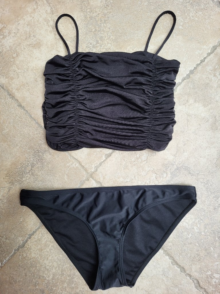 Mooie zwarte bikini mt smal, Ophalen of Verzenden, Zo goed als nieuw, Zwart, Bikini