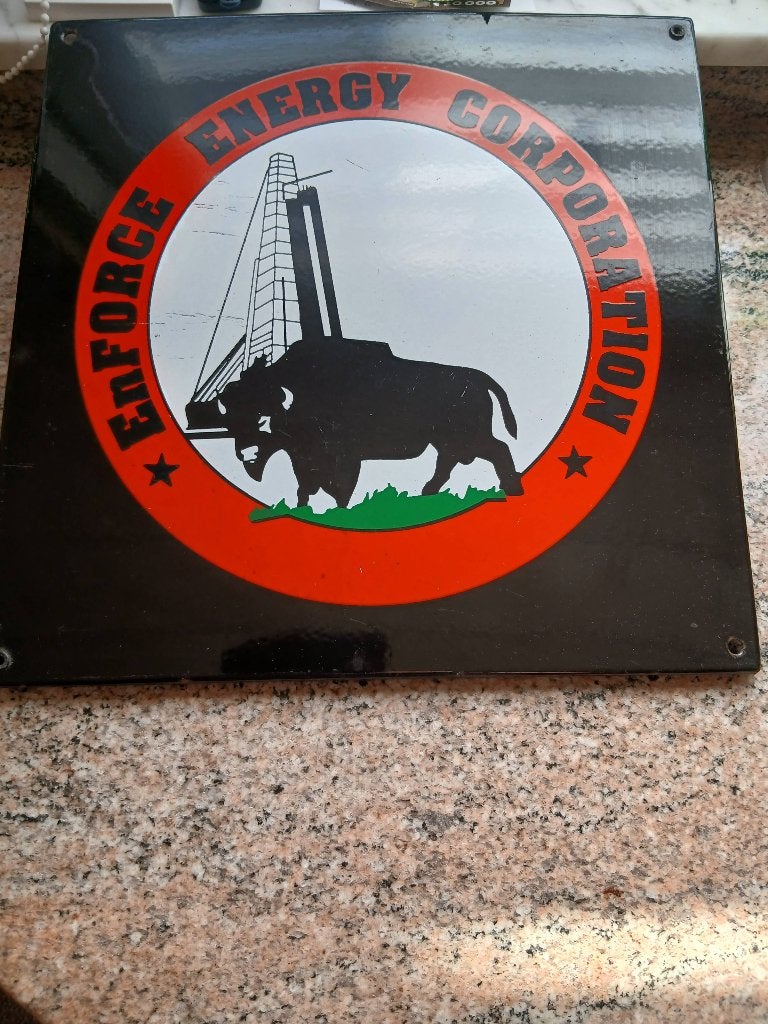 Belle plaque émaillée, Enlèvement ou Envoi, Utilisé, Panneau publicitaire