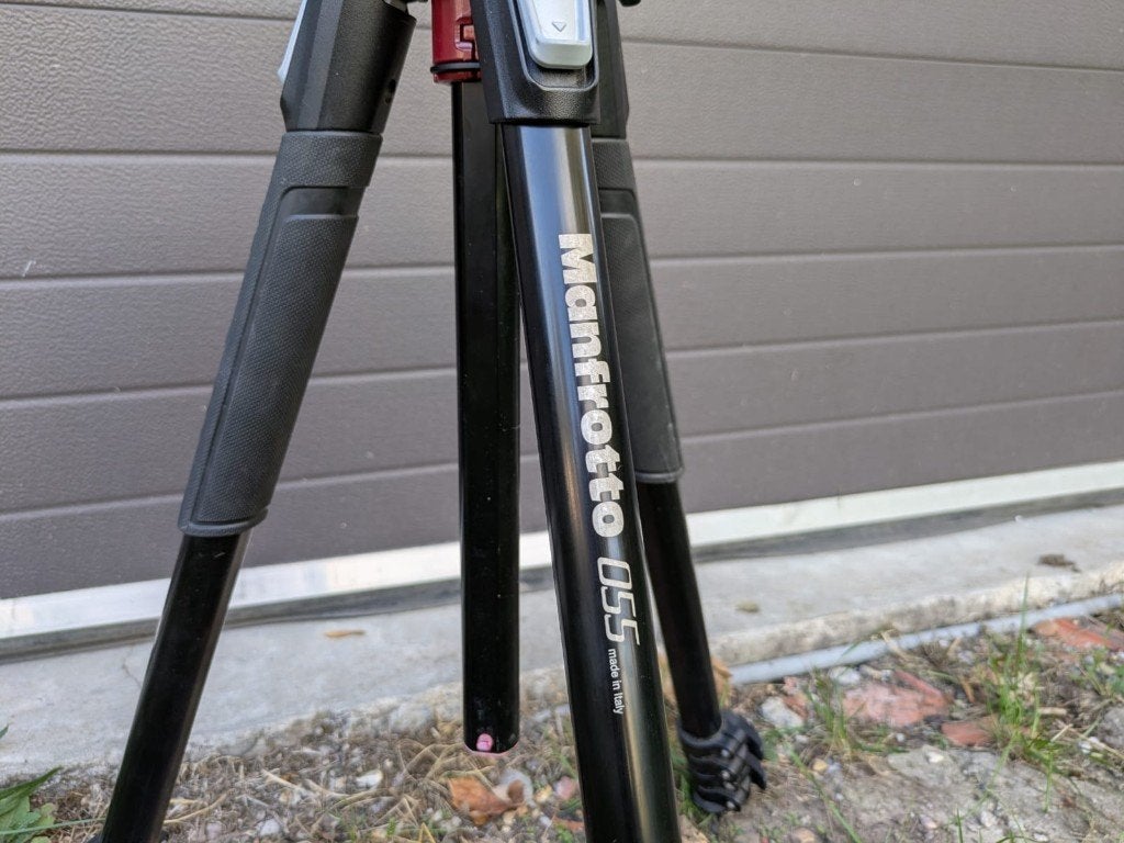 manfrotto 055 statief, Ophalen, Gebruikt, Driepoot, Met balhoofd