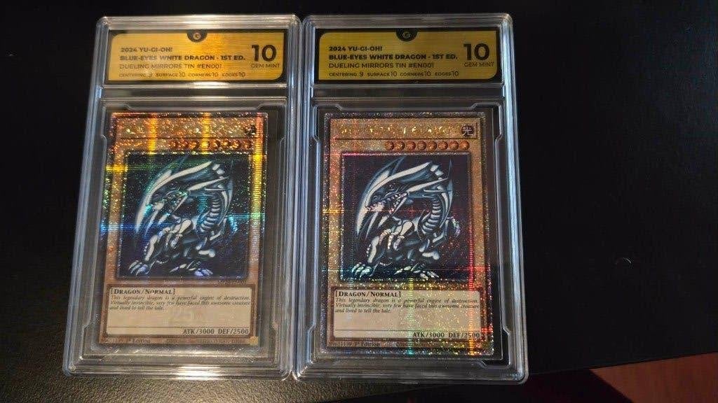 Blue-Eyes White Dragon 1st ed GEM MINT 10, Ophalen of Verzenden, Nieuw, Meerdere kaarten, Foil
