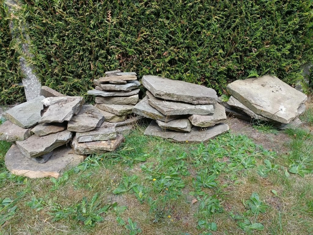 GERESERVEERD - (vijver)stenen, Tuin en Terras, Grind, Keien en Split, Ophalen, Zandsteen, Bruin, Overige typen