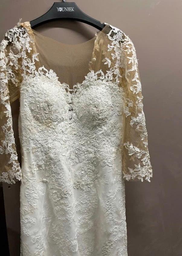 Trouwjurk maat 38-40, Enlèvement, Comme neuf, Blanc, Robe de mariée