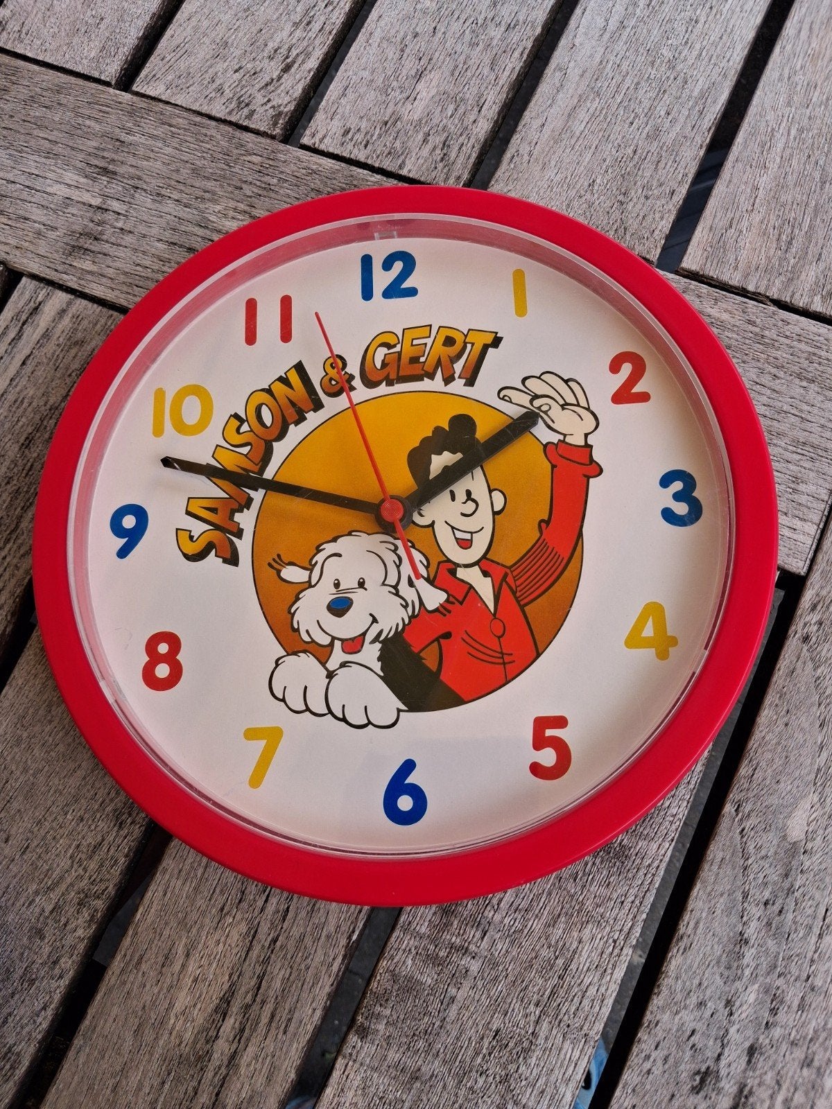 Retro klok Samson en Gert., Verzamelen, Ophalen, Gebruikt