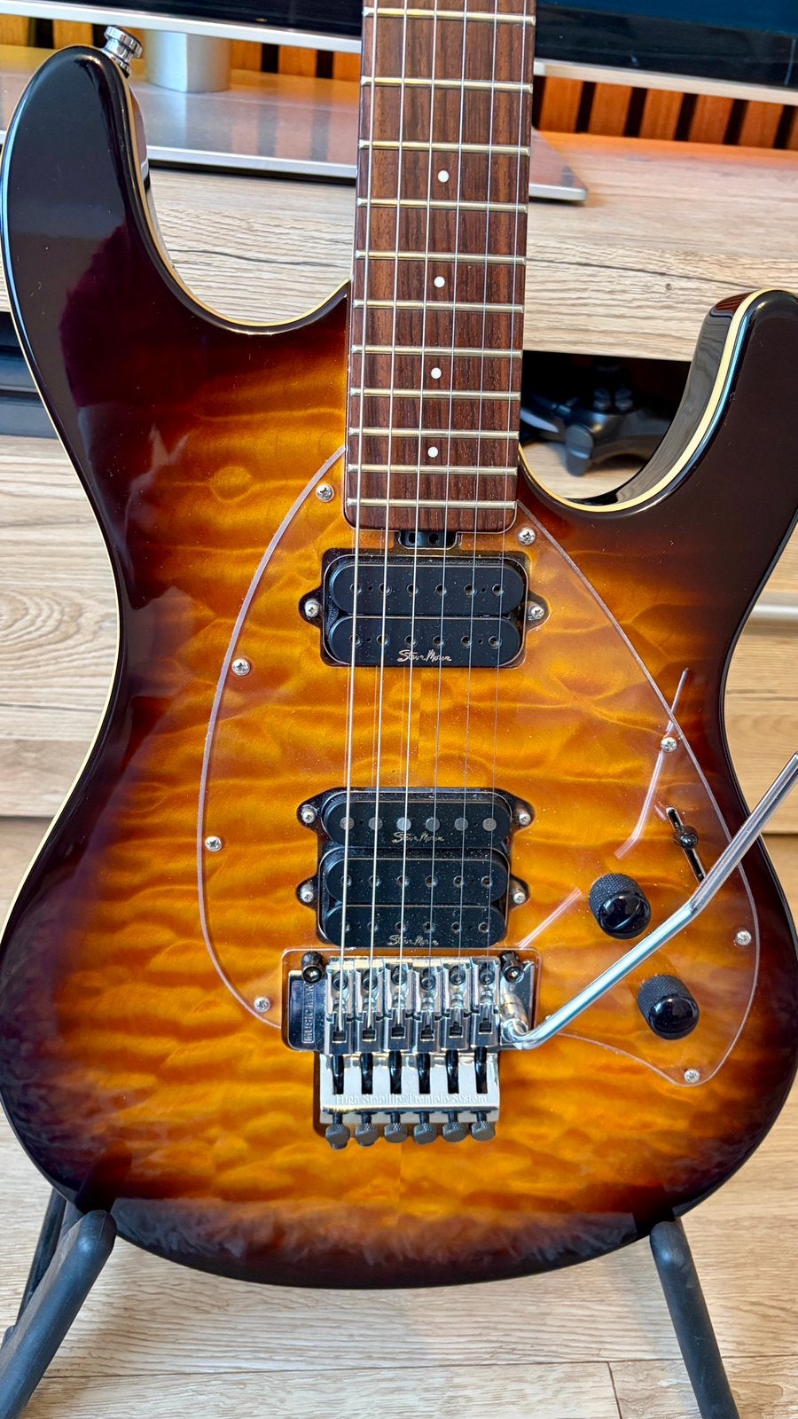 Ernie Ball Musicman Steve Morse Y2D, Enlèvement, Comme neuf, Solid body, Autres marques