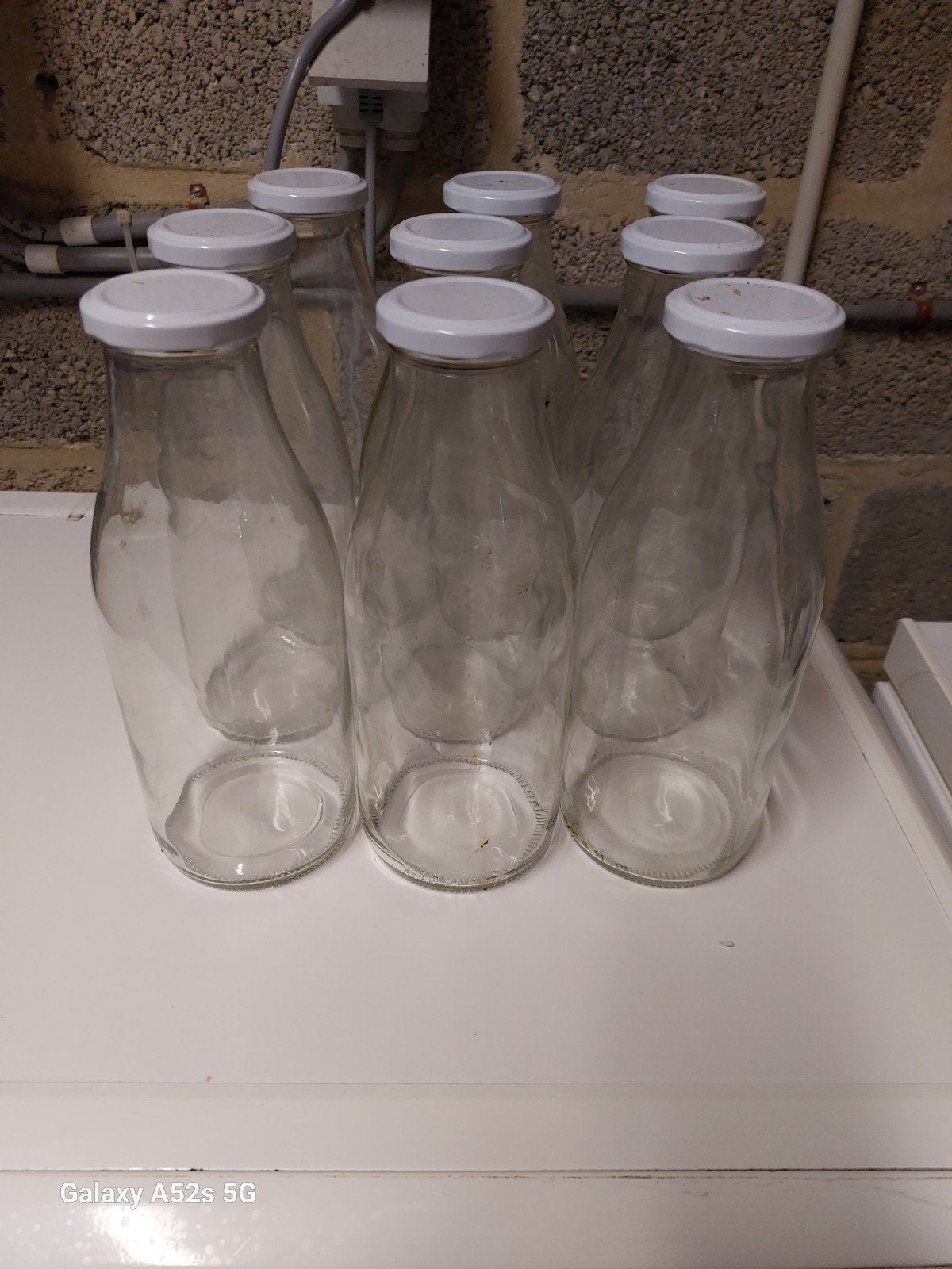 bouteille en verre avec capuchon, Enlèvement, Verre