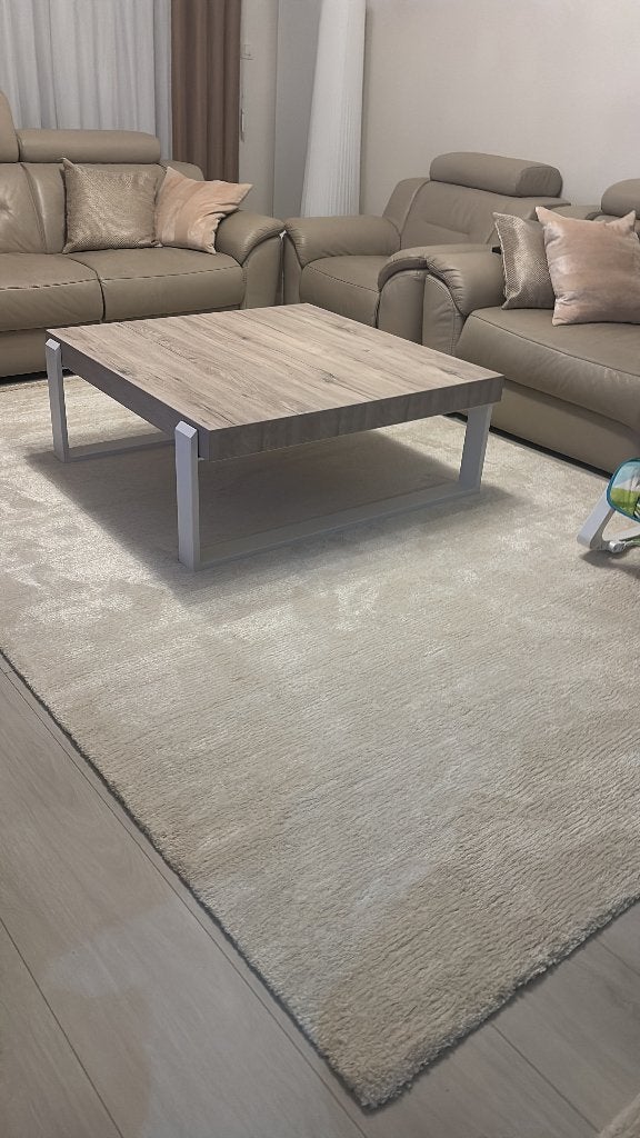 Tafel vierkant proper onderhouden nieuw, Huis en Inrichting, Tafels | Eettafels, Ophalen, Vierkant, 200 cm of meer, Zo goed als nieuw