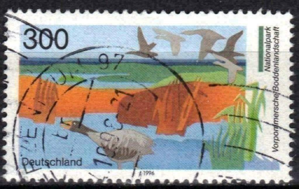 Allemagne 1996 - Yvert 1705 - Parcs naturels nationaux (ST), Envoi, Affranchi