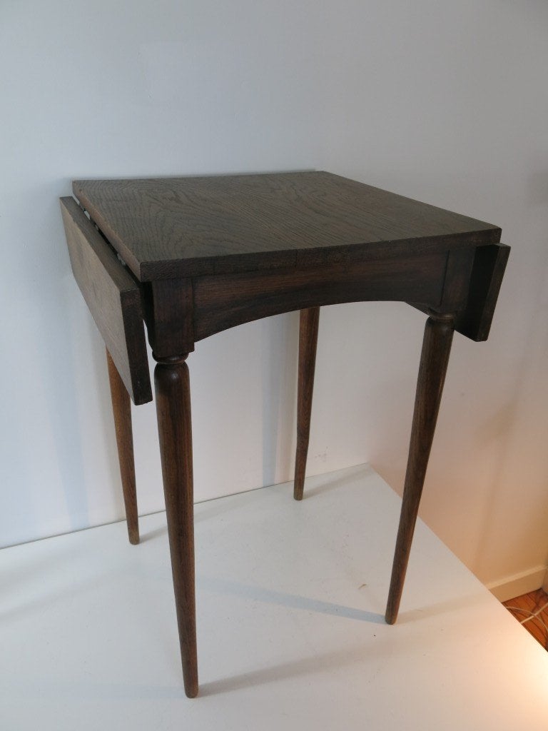 Belle table d'oreille suspendue ancienne, table d'appoint, Enlèvement