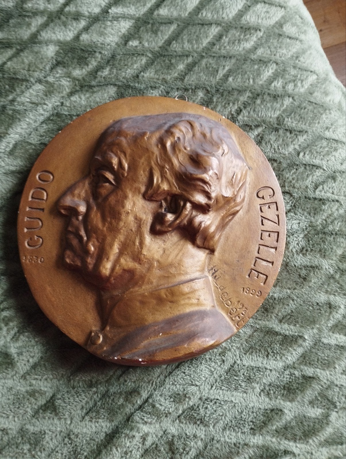 Ronde plak,Guido gezelle, Ophalen of Verzenden