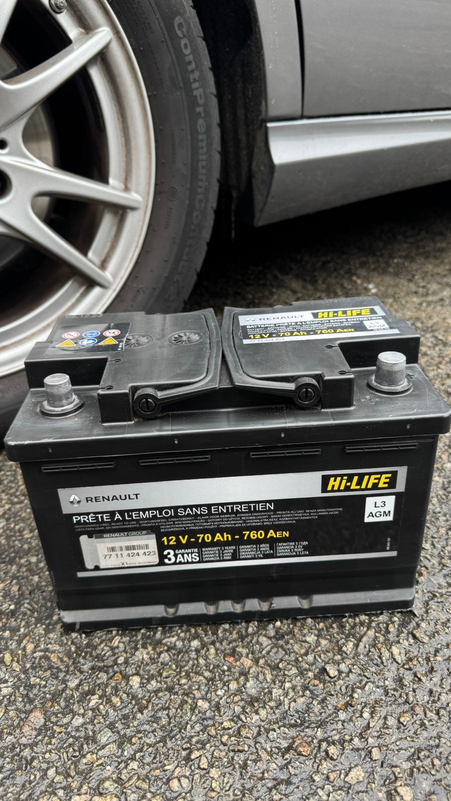 Batterie voiture Hi-Life AGM 12V 70Ah 760A, Autos : Pièces & Accessoires