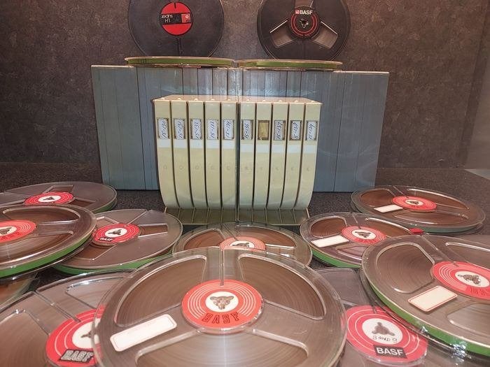 BASF 20x 18cm reels + 10x 15cm reels met music, Enlèvement ou Envoi, Pièce