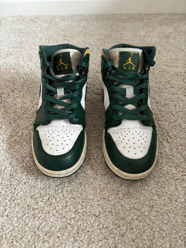 Nike Air Jordan 1 Mid “Sonics”, Ophalen, Overige kleuren, Sneakers, Gedragen