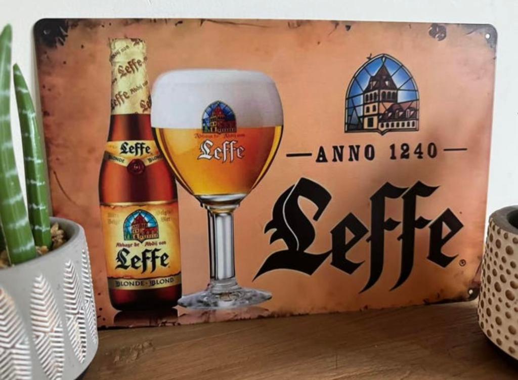 Panneau d'affichage en métal Leffe, Enlèvement ou Envoi, Neuf, Panneau publicitaire