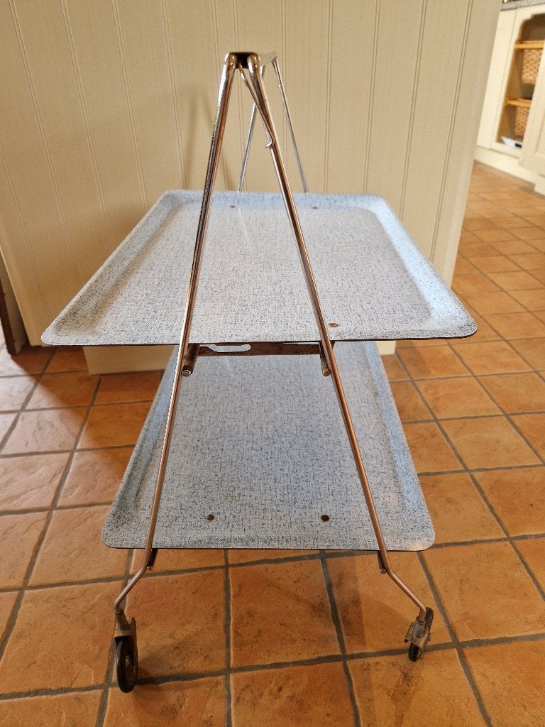 Mid-Century Formica Trolley Bar  Jaren 1960 Decor, Ophalen of Verzenden