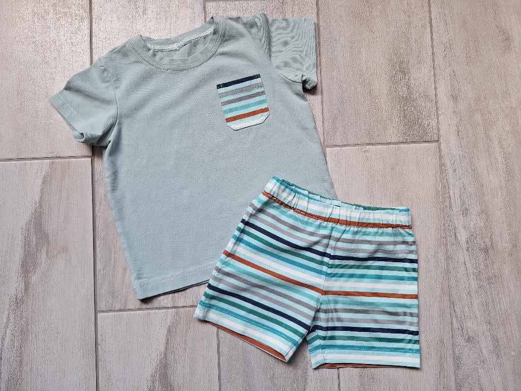 ★ M74 - Zomersetje, Kinderen en Baby's, Babykleding | Maat 74, Zo goed als nieuw, Jongetje, Setje, Ophalen of Verzenden