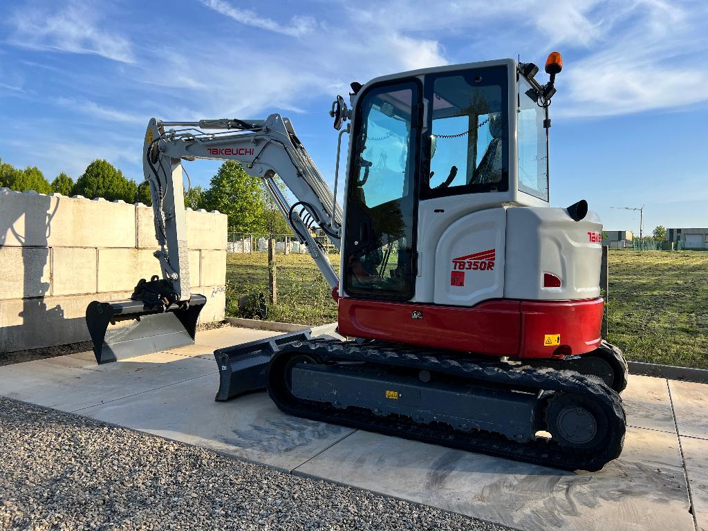 Takeuchi TB350R minigraver, Ophalen, Graafmachine