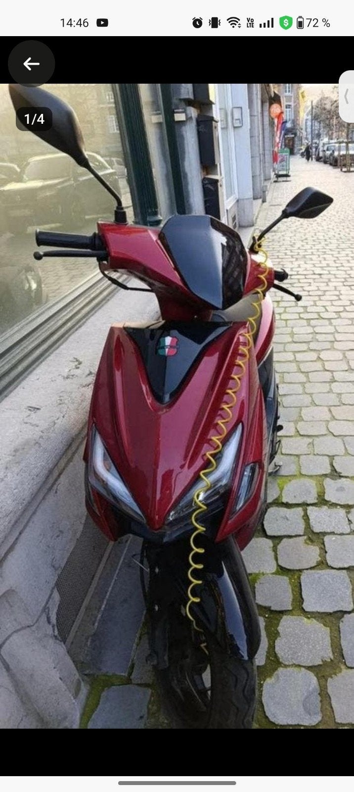 scooter GTS scirocco, Enlèvement