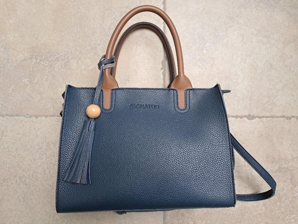 Merk Signatur Nieuwe blauwe handtas, Ophalen of Verzenden, Nieuw, Blauw, Handtas