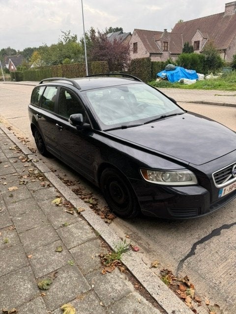 Volvo V50 1.6D, Auto's, Voorwielaandrijving, Zwart, Alcantara, Zwart