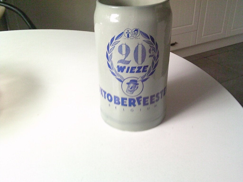 bierpul 20 wieze octoberfeesten begium 1 L, Verzamelen, Ophalen, Zo goed als nieuw, Pul(len), Overige merken