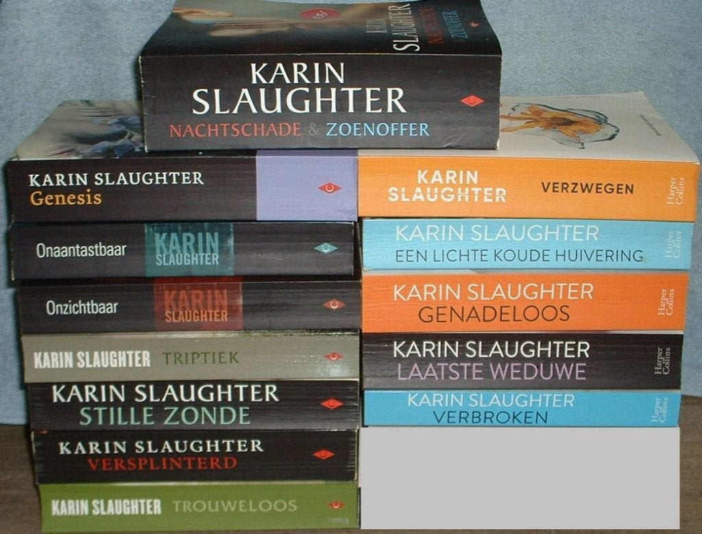 boeken karin slaughter 13 stuks, Ophalen of Verzenden, Zo goed als nieuw, Karin Slaughter