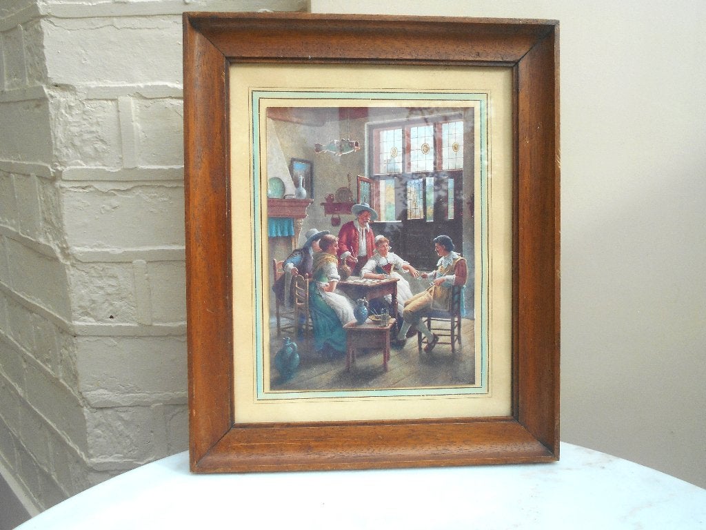 cadre ancien en bois 36 x 30 cm, Enlèvement, Utilisé, Bois