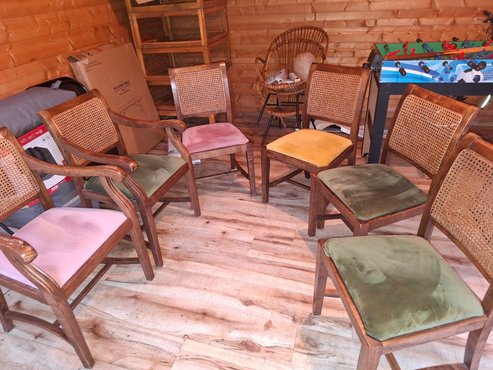 Vintage stoelen jaren 60/70, Antiquités & Art, Enlèvement