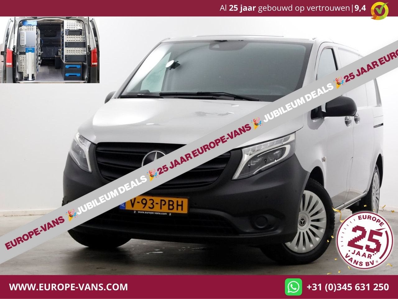 Mercedes-Benz Vito 114 CDI 136pk Compact 9G Automaat 2x Schu, Mercedes-Benz, Bedrijf, Diesel, Parkeersensor