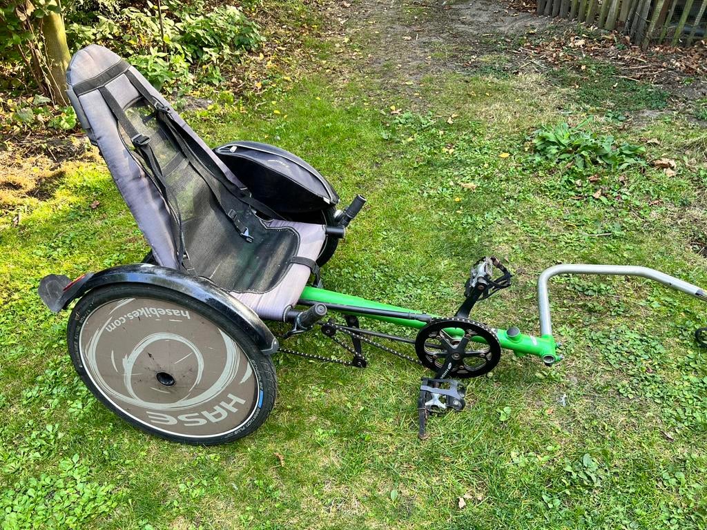Aanhangfiets Hase Trets, Ophalen, Gebruikt, Opvouwbaar, 80 kg of meer