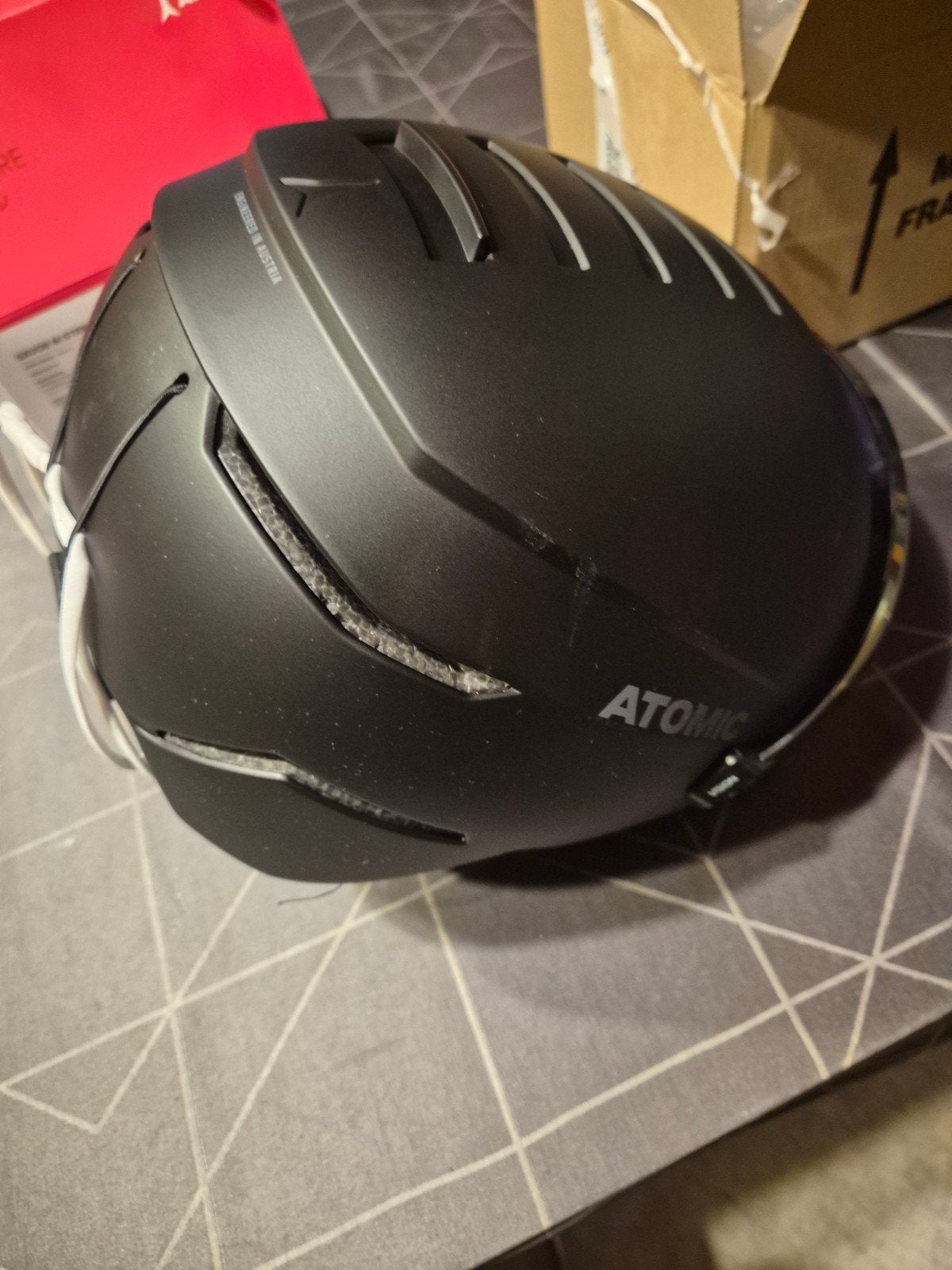 skihelm nieuw Atomic maat XL Savor Visor Photo, Ophalen, Overige typen, Nieuw, Atomic