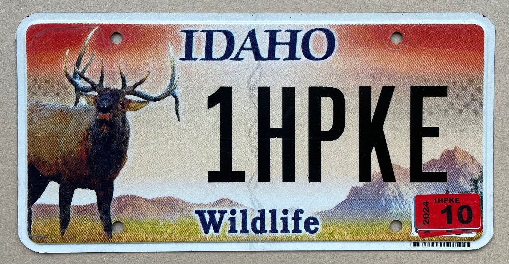 Nummerplaat Idaho ELK USA plaque d'immatriculation, Enlèvement ou Envoi, Comme neuf