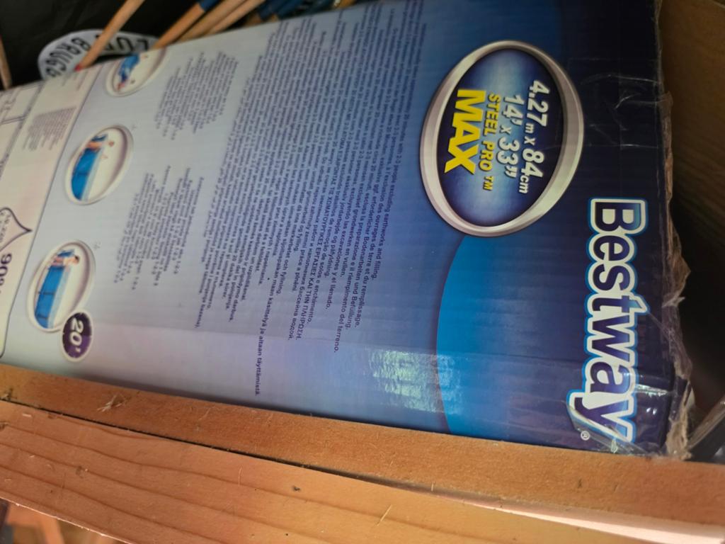 Piscine ronde tubulaire Bestway 4.27m SANS FILTRE, Jardin & Terrasse, Enlèvement