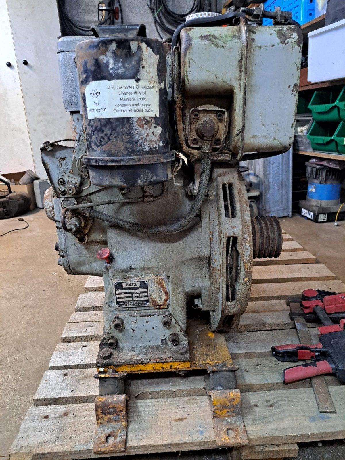 HATZ E780 dieselmotor ook boekjes van de motor, Doe-het-zelf en Bouw, Motoren, Ophalen, Dieselmotor